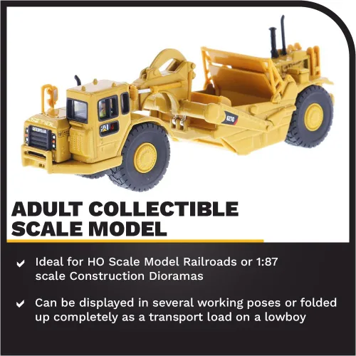 Vista 3 de Diecast Masters Tractor de rueda Caterpillar 627G 1:87 - Serie HO por - 85134