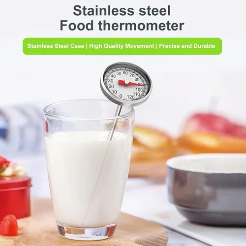 Vista 3 de Sonda de termómetro para alimentos, lectura instantánea, sin batería, termómetro para cocinar, inalámbrico, impermeable, 32.0-248.0 °F, termómetro