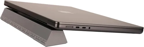 Vista 4 de Soporte elevador de aluminio para laptop, paquete de 2 soportes Gris