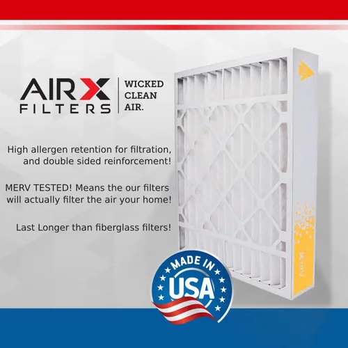 Vista 3 de AIRX FILTERS WICKED CLEAN AIR. Filtro de aire MERV 13 de 20x20x4, paquete de 2 filtros AC HVAC