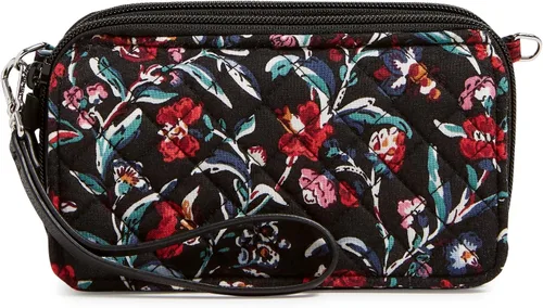 Vista 9 de Vera Bradley - Bolso cruzado de algodón todo en uno con protección RFID para mujer Amatista Plaid - Algodón Reciclado