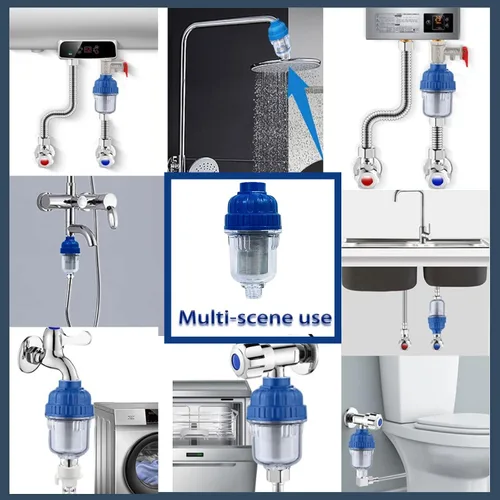 Vista 6 de Filtros de ducha de agua dura, filtros de cabezal de ducha para filtrar sedimentos y otras impurezas, purificadores de agua de grifo domésticos