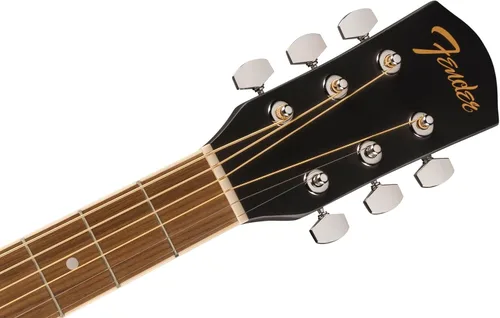 Vista 5 de FA-25CE Dreadnought, diapasón de nogal, golpeador negro, negro Black