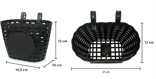 Vista 3 de Cesta para manubrio de bicicleta para niños Noviko, cesta para bicicleta con campana y radios de rueda para niñas