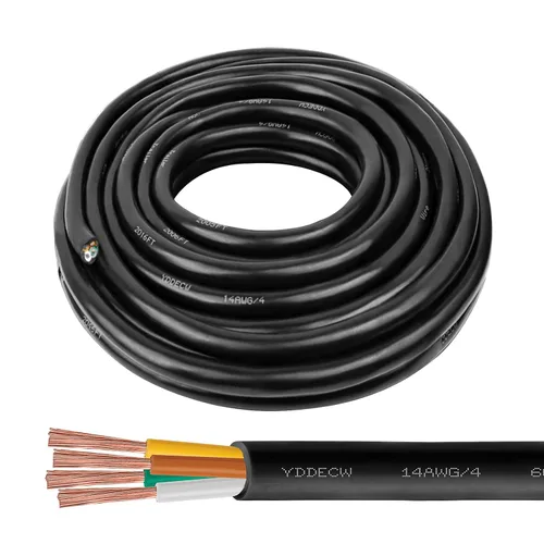 Vista 13 de Cable de control de 4 conductores 14 AWG, 10 pies, 14/4, 100% cobre puro para sistemas de aire acondicionado mini split y bomba de calor, altavoces