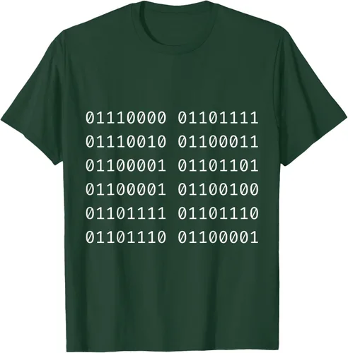 Vista 19 de Porca Madonna In Codice Binario Código Binario Camiseta, Negro
