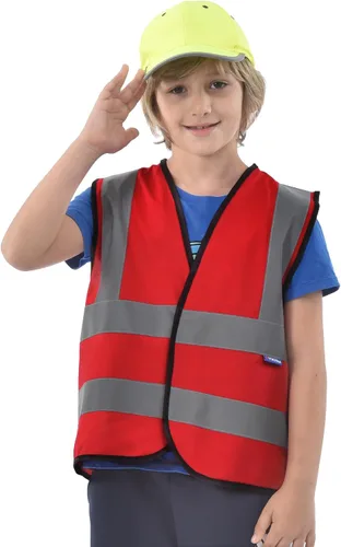 Vista 19 de AYKRM Chaleco de alta visibilidad para niños chaleco de seguridad reflectante de alta visibilidad