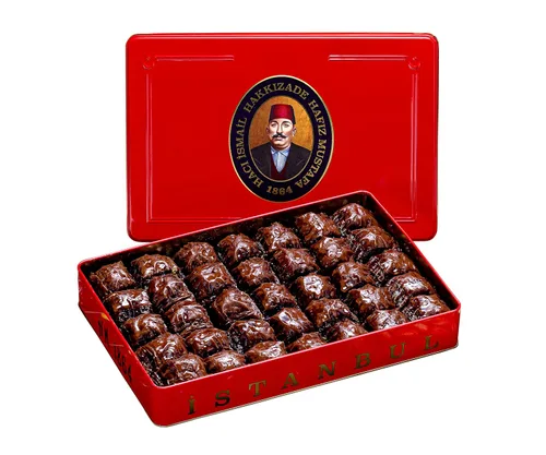 Vista 36 de Hafiz Mustafa 1864 Istanbul Baklava - Caja de pastelería - Bocadillos de postre de Baklava horneados hechos de hojas de masa filo fresca, pistacho