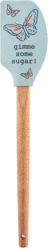 Vista 9 de Karma, espátula de silicona con mango de madera resistente al calor, espátulas para hornear, cocinar y mezclar, decoración moderna de cocina