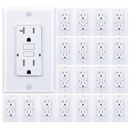 Vista 8 de 3GRACE - Salida GFCI de 20 amperios, receptáculo resistente a manipulaciones y a la intemperie para uso en interiores o exteriores, indicador LED