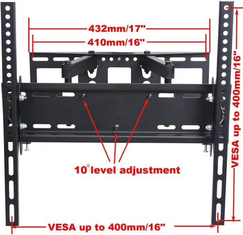 Vista 2 de VideoSecu Soporte de pared articulado de movimiento completo para Samsung UN50JU6500 UN50JU7100 UN55JU6500 UN55JU7100 UN60JU7090 UN60JU6500