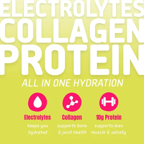 Vista 2 de NEOTEIN: Paquetes de Polvo de Electrolitos con 10g de Proteína y Colágeno - Paquetes de Hidratación - Cero Azúcar, SIN Rellenos, SIN Carbohidratos