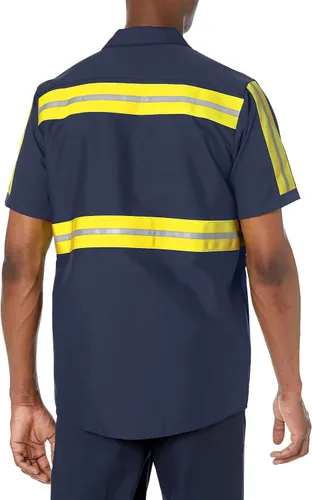 Vista 2 de Red Kap Mens Performance Tech 2 Piece Lined Collar Shirt