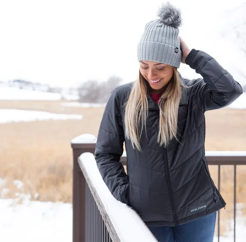 Vista 6 de Polaris ATV - Gorro extraíble POM para mujer