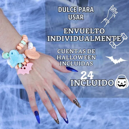 Vista 5 de Pulseras de dulces de Halloween, dulces de truco o trato, 24