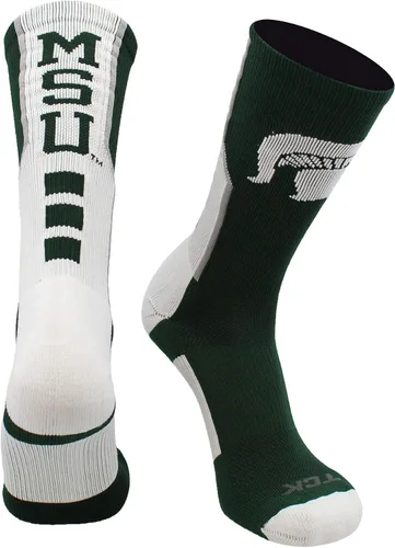 Vista 11 de TCK NCAA Perimeter Crew Socks, calcetines deportivos de equipo de rendimiento atlético para hombres y mujeres, absorben la humedad, con licencia