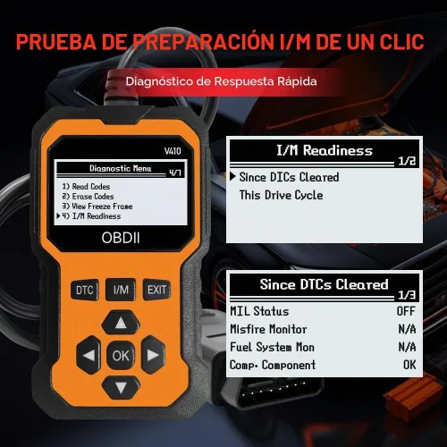 Vista 8 de Escáner OBD2 profesional V410 y herramienta de diagnóstico de coche - Lector de código automático para todos los vehículos, lector de códigos