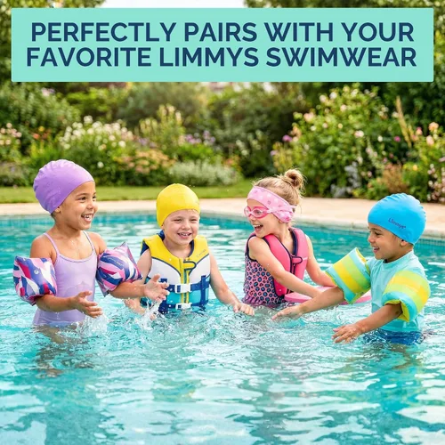 Vista 10 de Limmys Chaleco de natación para niños pequeños y niños: panel de espuma integrado, certificado CE, diseño galardonado aprobado por los padres