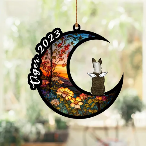 Vista 225 de Nazenti Atrapasoles conmemorativo para perros, adornos de Navidad personalizados para perros, adorno de Navidad, regalos conmemorativos para perros