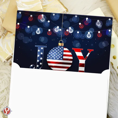 Vista 5 de 2026 Feliz Año Nuevo América! - Tarjetas de felicitación y sobres plegables de Navidad (en blanco en el interior), tarjetas patrióticas para regalos