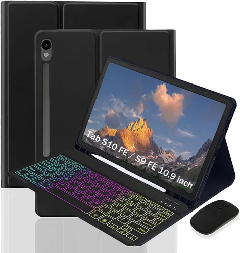 Vista 10 de Funda de teclado para Samsung Galaxy Tab A9 de 8,7 pulgadas