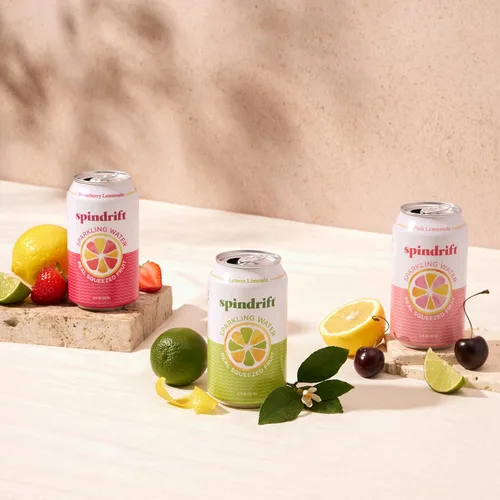 Vista 5 de Spindrift Lemonade 3 sabores variados paquete de 20