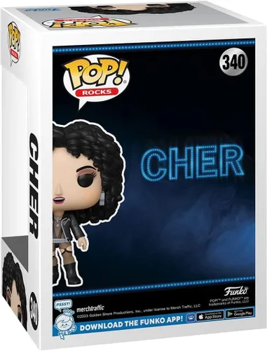 Vista 3 de POP Rocks: Cher - If I Could Turn Back Time Funko - Figura de vinilo (incluye funda protectora de caja compatible), multicolor, 3.75 pulgadas