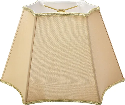 Vista 5 de Royal Designs - Pantalla rectangular curvada de esquina invertida, color dorado antiguo, (6.5 x 4) x 10 x 6 x 8 pulgadas