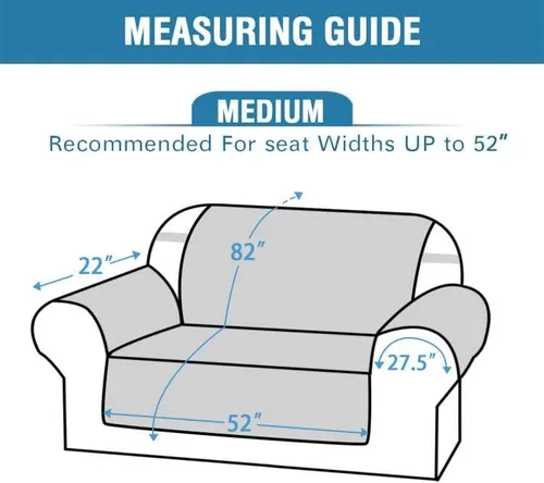 Vista 2 de H.VERSAILTEX Funda para sofá, 100% impermeable, de terciopelo, diseño clásico de flores, protector de muebles antideslizante con correas elásticas