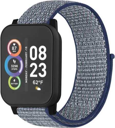 Vista 7 de BlackPro Compatible con correas de reloj iTech Fusion 2 / iTech Fusion 2R, diseño de velcro de nailon, transpirable y ajustable con pasadores