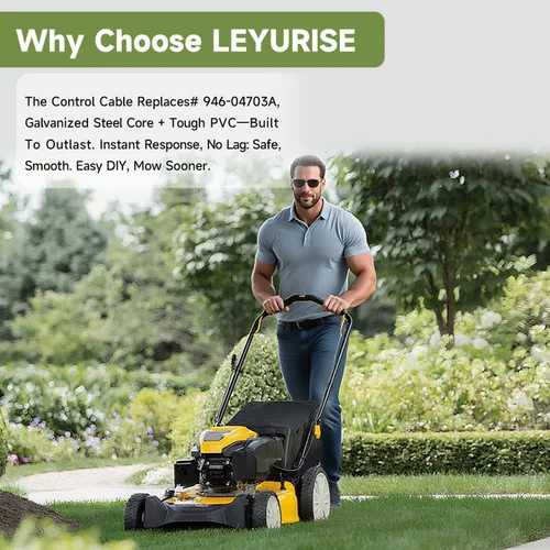 Vista 8 de Cable de control para cortacésped, freno y embrague, compatible con 48 pulgadas Cub Cadet MTD Yard Machines Yard Man Craftsman Troy-Bilt Husky