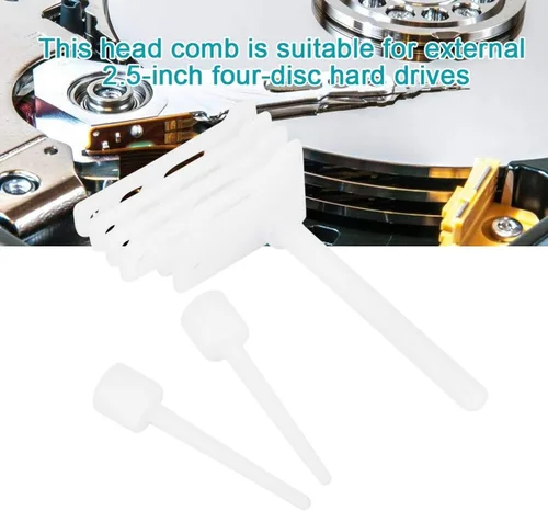 Vista 3 de Zyyini Peine de repuesto de cabeza de disco duro, 304# Herramienta de cabeza de disco duro de repuesto multifunción HDD Head Comb Tool para 4 discos