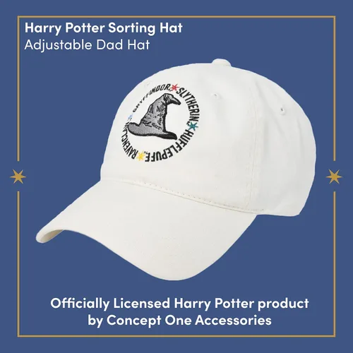 Vista 5 de Concept One Warner Bros Harry Potter Dad Hat, Adjustable Baseball Cap