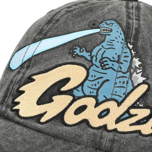 Vista 4 de Godzilla - Gorro de papá con pigmento bordado