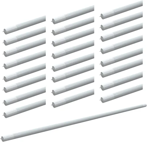 Vista 12 de Tubo lineal T5 de 4 pies de 24 W, 4000 K, 3500 LM, 127.27 LM/W, tipo A+B, lente esmerilada (paquete de 25)