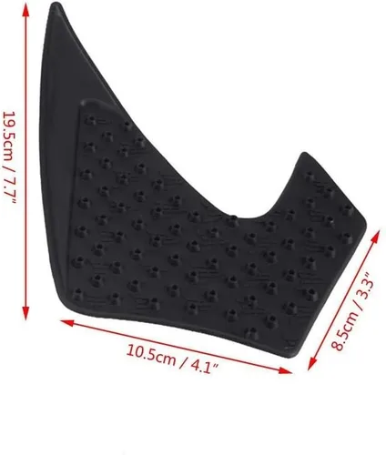 Vista 2 de Aramox Almohadilla de tracción de gas para motocicleta, par de almohadillas de tracción de gas antideslizantes para Yamaha MT-07 FZ-07 2014-2016