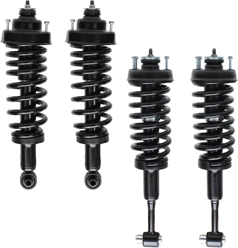 Vista 22 de Detroit Axle - 4 piezas de soportes para Toyota 2004 2005 2006 2007 2008 2009 Prius, soportes delanteros y traseros con resortes helicoidales