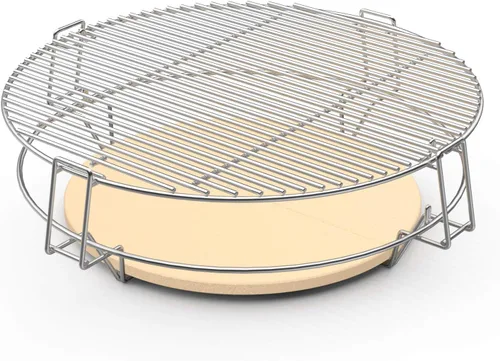 Vista 8 de Sistema de cocción Only Fire apto para Big Green Egg grande, Kamado Joe Classic, Large Grill Dome y otras parrillas Kamado