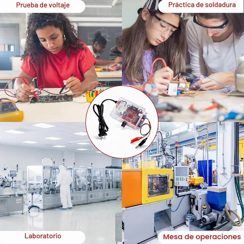 Vista 8 de LM317 Kit de bricolaje de fuente de alimentación ajustable, PEMENOL AC-DC 110V a 1.25V-12V Módulo de voltaje regulado con pantalla LED, generador