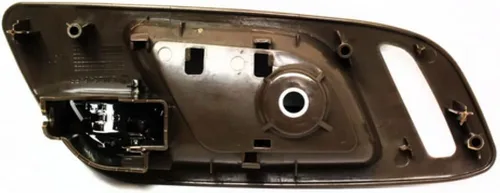 Vista 2 de Para GMC Yukon XL 1500 Manija de puerta interior delantera, lado del pasajero, bisel marrón con palanca cromada 2007-2014 Recorte: SLE/SLT/Denali