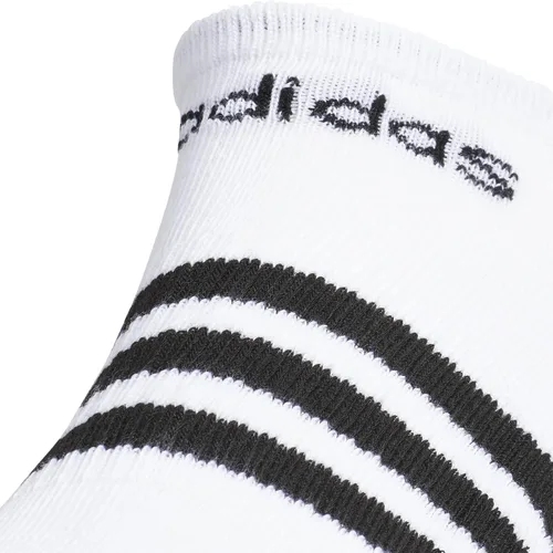 Vista 3 de adidas Calcetines invisibles de 3 rayas para hombre (3 pares)