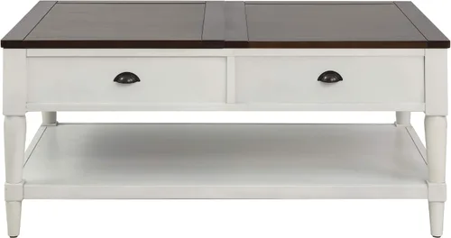 Vista 7 de RUNNA Mesa de centro elevable, mesa de centro elevable con 1 cajón de almacenamiento y estante, sofá de madera ajustable para té, mesa de centro