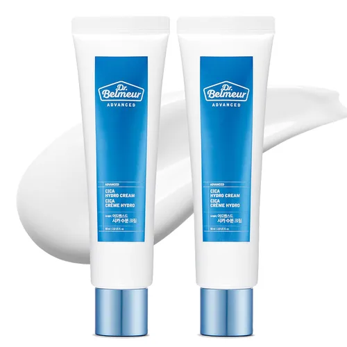 Vista 9 de DR. BELMEUR Advanced Cica Hydro Cream (2 fl oz) - Hidratante facial calmante, fortalecedor de barreras para pieles sensibles. Cuidado de la piel