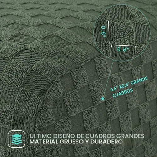 Vista 3 de YEMYHOM Funda elástica para silla con respaldo de 1 pieza con diseño jacquard más reciente, funda para silla con respaldo antideslizante, protector