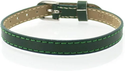Vista 7 de Ginooars 10/20 pulseras de cuero genuino de 0.315 pulgadas (0.315 in), pulseras deslizantes para letras deslizantes de 0.315 pulgadas, dijes
