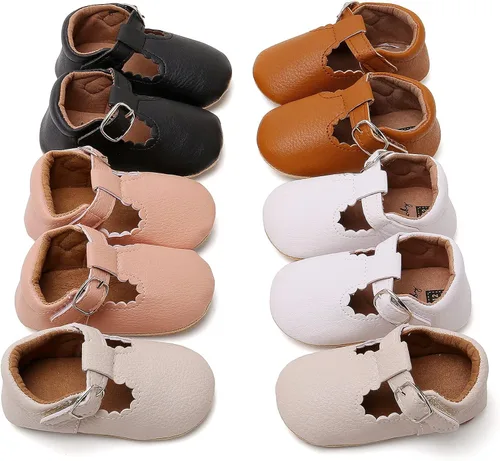 Vista 8 de Mocasines para bebé de princesa brillante Mary Jane vestidos, zapatos de primera calidad, ligeros, suela suave, zapatos para cuna, zapatos para niños