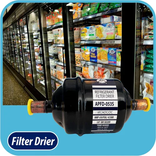 Vista 4 de Appli Parts APFD-053S 3/8 pulgadas de línea líquida refrigerante AC Filtro Secador HVAC Refrigeración 053S ODF Soldadura por sudoración conexión