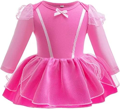 Vista 123 de Disfraz de princesa de Belle Sofía Blancanieves para niñas pequeñas, disfraz de princesa, Navidad, Halloween, mameluco con diadema