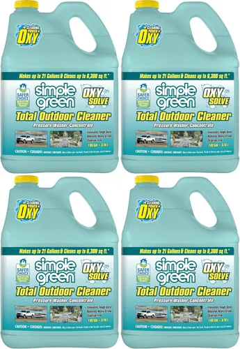 Vista 3 de Simple Green Oxy Solve - Limpiador concentrado total para exteriores, lavadora a presión y uso manual, certificado EPA Safer Choice, limpiador
