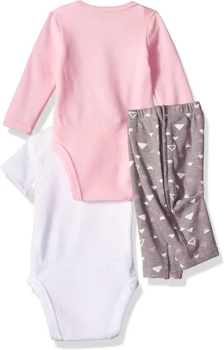 Vista 2 de Hanes Ultimate Baby Zippin Pants con conjunto de body de manga corta y larga